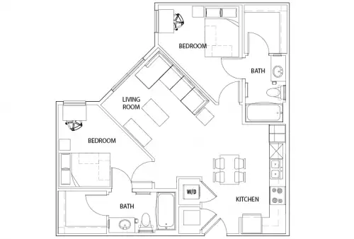 S Bed U Centre on Turner 24