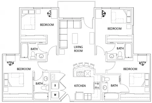 S Bed U Centre on Turner 25