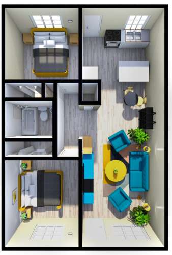 S Bed University Pointe Apartments 28
