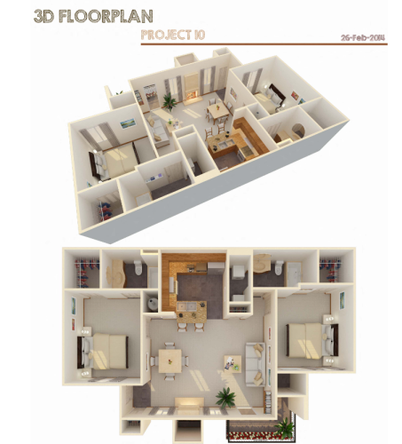 S Bed Tuscany Ranch Apartments 7