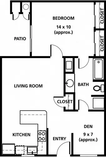 S Bed Saratoga West Apartments 14