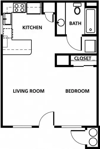S Bed Saratoga West Apartments 13