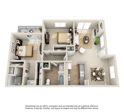 S Bed Lakeshore Apartments 148