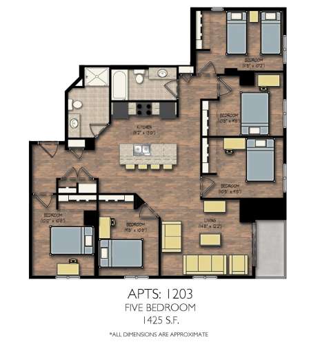 S Bed City View Luxury Furnished Apartments 4