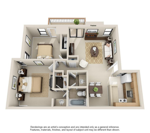 S Bed Eastlake Apartments 62