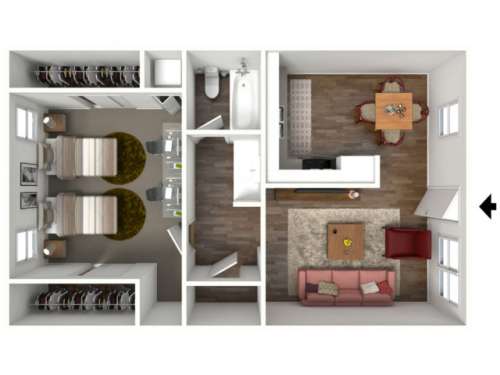 S Bed Cambridge House Apartments 137