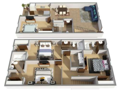 S Bed Leah Avenue Student Townhomes 16
