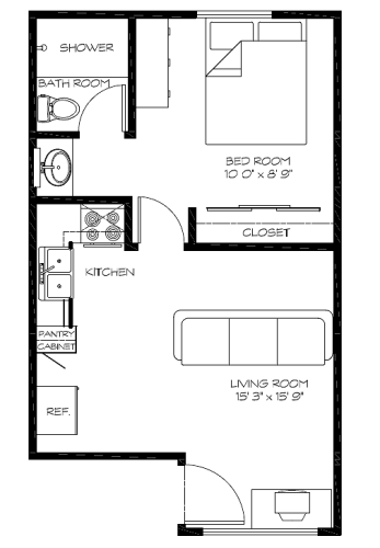 S Bed PP B Apartments 5