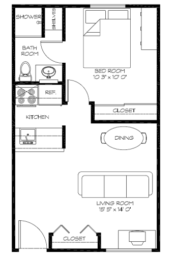 S Bed PP B Apartments 4