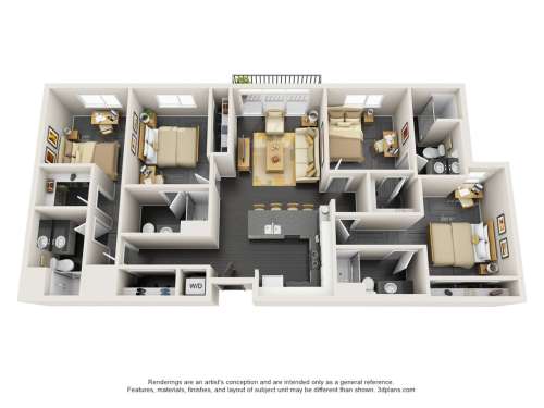S Bed Vertex Apartments 1