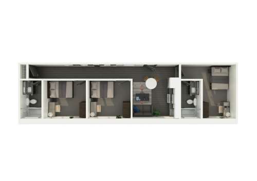 S Bed Clyde Street Apartments 13
