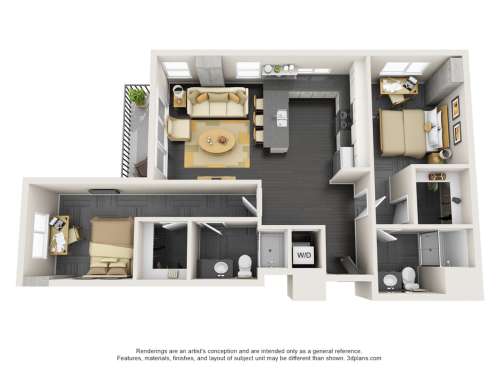 S Bed Vertex Apartments 13