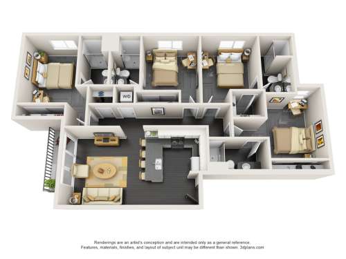 S Bed Vertex Apartments 2