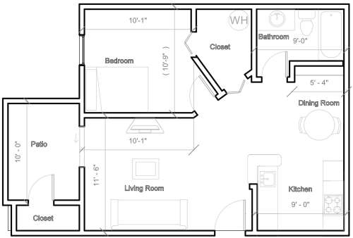 S Bed Pine Ridge Apartments 25