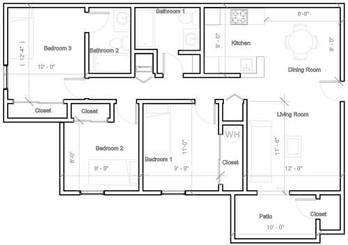 S Bed Providence Court Apartments 24