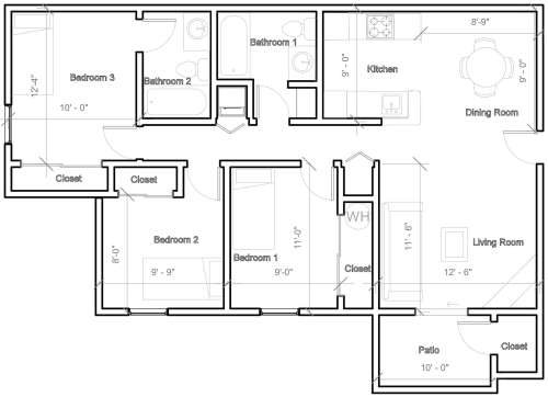 S Bed Pine Ridge Apartments 20