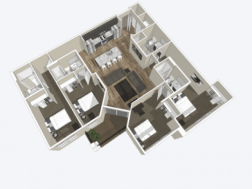 S Bed Stadium Apartments:  Off-Campus Student Housing 35