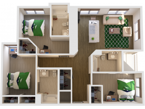 S Bed Union on Plum 40