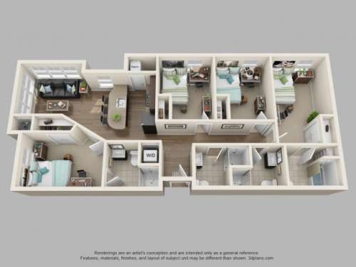 S Bed Twin River Commons 36