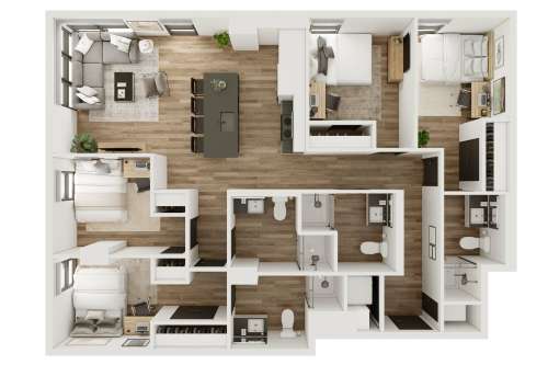 S Bed The Rive Madison 6