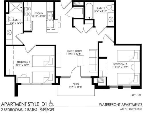 S Bed Waterfront 40