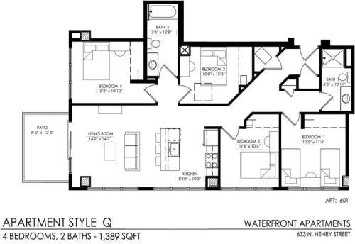 S Bed Waterfront 48