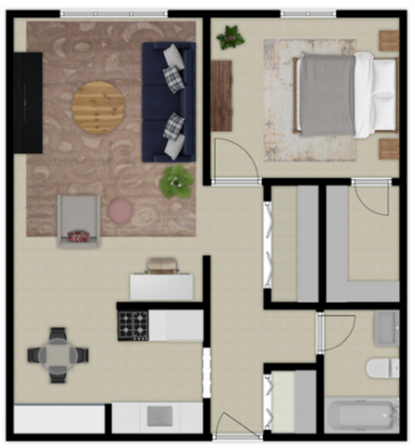 S Bed Carriage Court 4