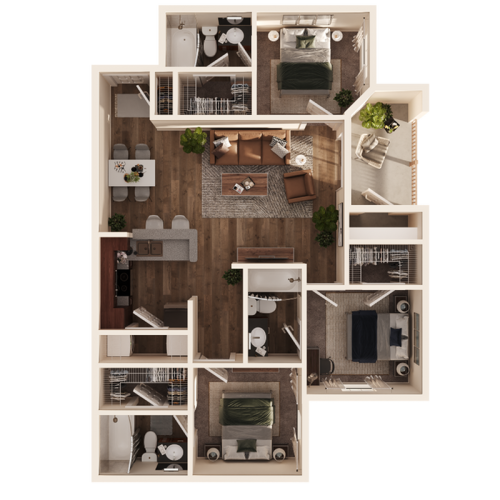 S Bed Dakota Ranch Student Apartments 22