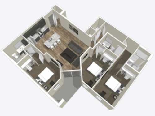 S Bed Stadium Apartments:  Off-Campus Student Housing 46