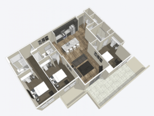 S Bed Stadium Apartments:  Off-Campus Student Housing 43