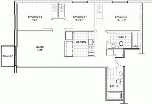 S Bed Humbucker Apartments 257