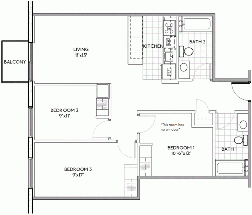 S Bed Humbucker Apartments 271
