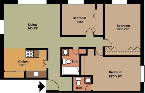 S Bed Carriage Court 94