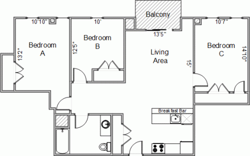 S Bed 420 West 385