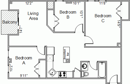 S Bed 420 West 457