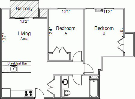 S Bed 420 West 390