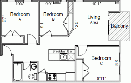 S Bed 420 West 444