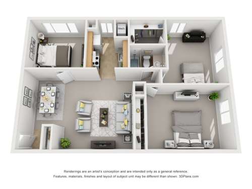 S Bed Camelot Apartments 8