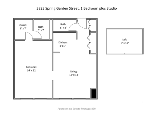 S Bed 3823 Spring Garden - Vestry Lofts 4