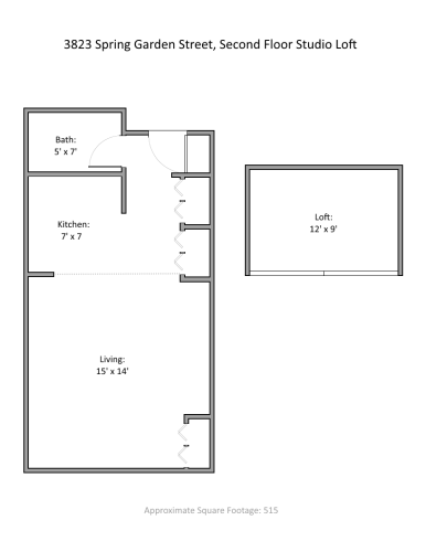 S Bed 3823 Spring Garden - Vestry Lofts 1