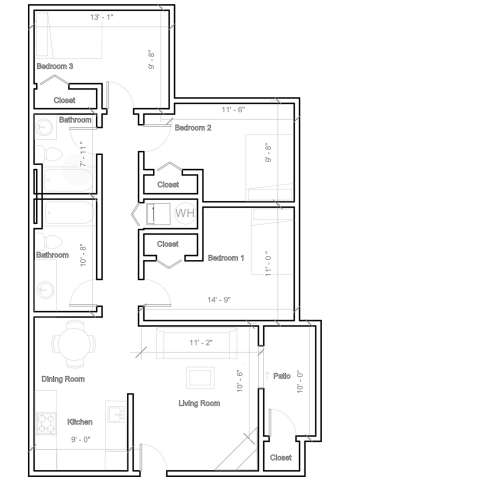 S Bed Churchill Downs Apartments 44