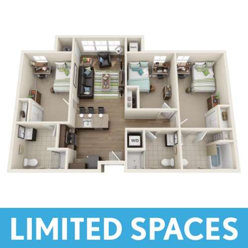 S Bed Twin River Commons 42