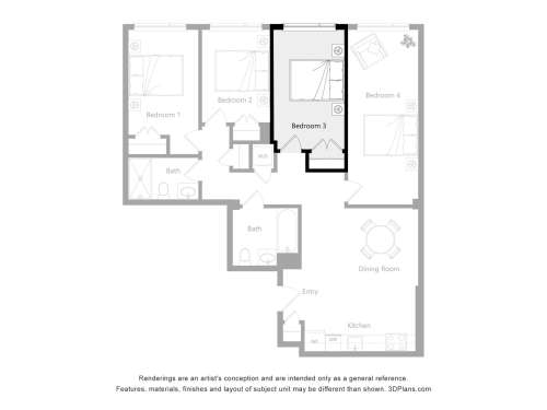 S Bed The Reserve 60