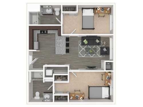 S Bed District Flats Columbia 45