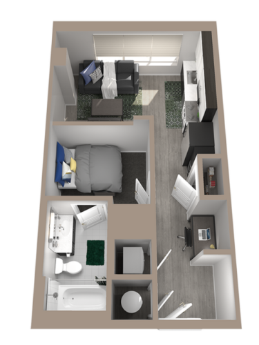 S Bed One On Centre 64