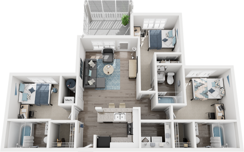 S Bed Cabana Beach San Marcos 120