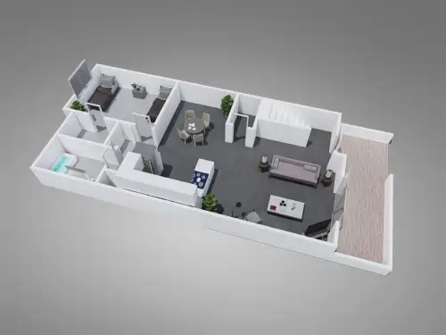 S Bed Fountain Circle 129