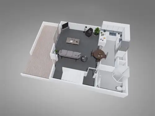 S Bed Fountain Circle 34