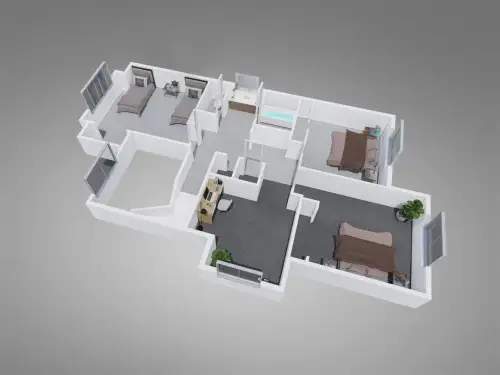 S Bed Fountain Circle 37