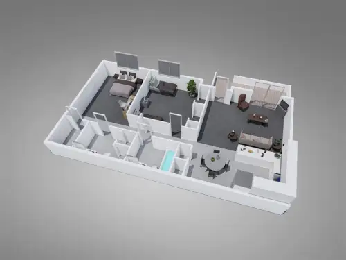 S Bed Fountain Circle 55